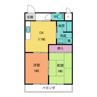 マンションMandM-1【2階】の間取り