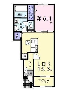 千葉県市原市潤井戸【アパート】の間取り