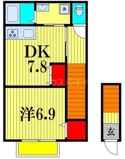 ポム・ダムール【2階】の間取り