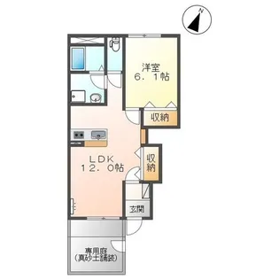 カーサ・フィオーレ【2階】の間取り