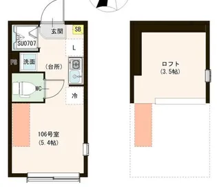 カーサ エスト 小岩【1階】の間取り