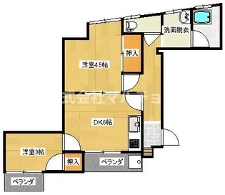 ビブレ下三栖【4階】の間取り