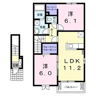 フラン リーブ【2階】の間取り