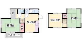 兵庫県姫路市飾磨区若宮町【一戸建】の間取り