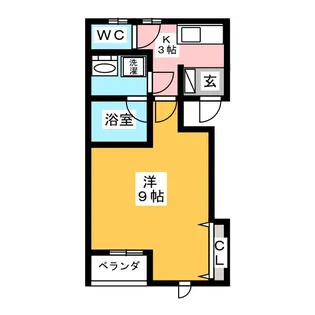 JJ【2階】の間取り