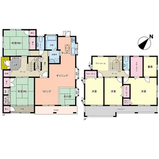 大分県大分市公園通り1【一戸建】の間取り