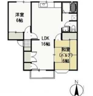 メゾン・ヴェルデ【2階】の間取り