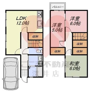 大阪府和泉市室堂町【一戸建】の間取り