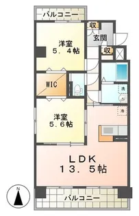 アンジューV【2階】の間取り