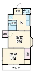 コーポ勝田台【2階】の間取り