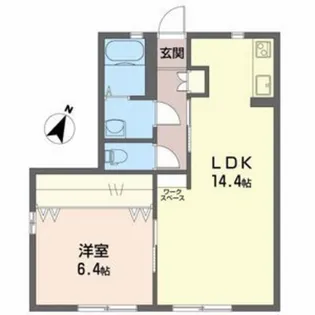 ハイネスアイ A【1階】の間取り