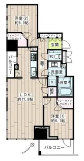 プラウドタワー渋谷【5階】の間取り
