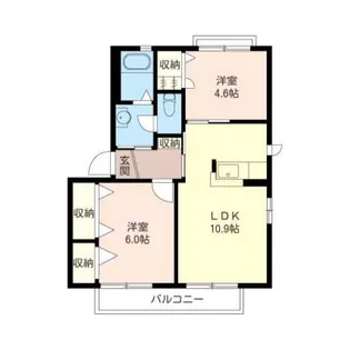 グリーンコート藤【2階】の間取り