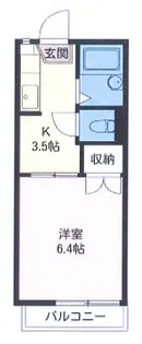 フローラル姫宮II【2階】の間取り