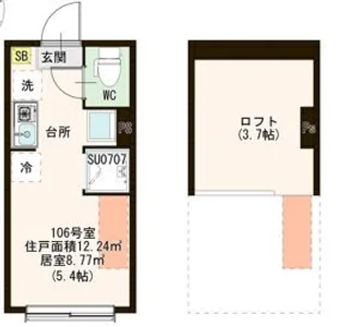 Amen Corner堀切 アーメンコーナー【1階】の間取り