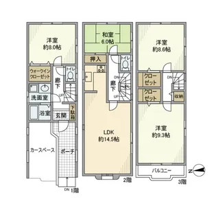 東京都新宿区大久保2【一戸建】の間取り