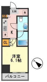 東京都葛飾区新小岩1【マンション】の間取り