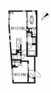 東京都北区中里2【マンション】の間取り