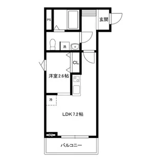 メリディアン泉ケ丘Solana【1階】の間取り