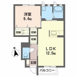 シャーメゾン22B【1階】の間取り