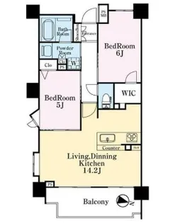クリオ横浜鶴見【2階】の間取り