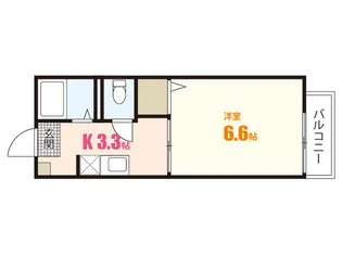 ウエストヒルズD【2階】の間取り