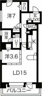ラ・クラッセ札幌ステーションスクエア【6階】の間取り