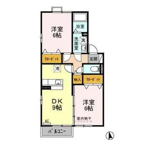 新潟県新潟市秋葉区美善2【アパート】の間取り