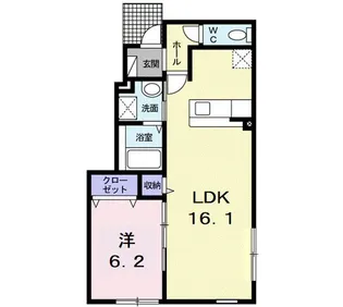 ベルク・ムント【1階】の間取り