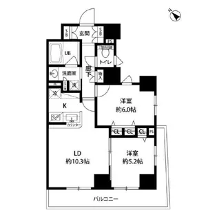 東京都中央区日本橋馬喰町1【マンション】の間取り