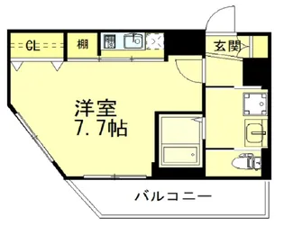 b’CASA Crane【2階】の間取り