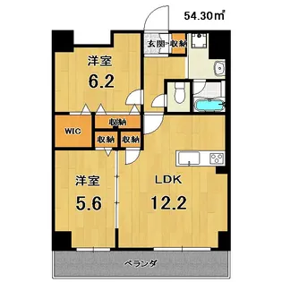 サウスシャノイチ【2階】の間取り