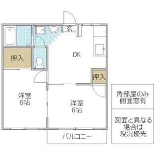 グリーンハイツ【1階】の間取り