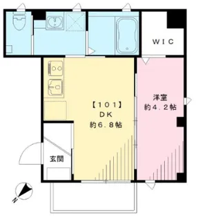 ビューノ大崎【1階】の間取り