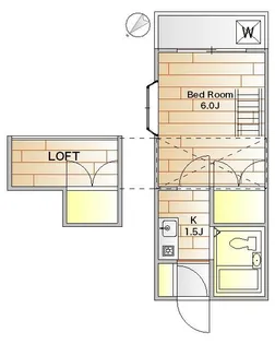 東京都大田区東雪谷2【アパート】の間取り
