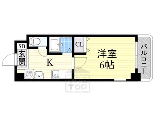 ルミエール南堀江【3階】の間取り