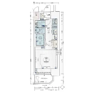 エステムコート名古屋新栄IIIグローリィ【7階】の間取り