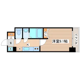 Nasic仙台東口【8階】の間取り