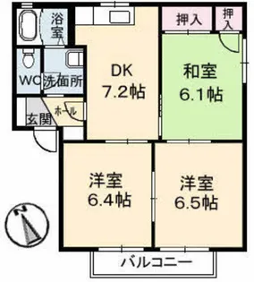 メゾン・ド・エスポワール A棟【2階】の間取り