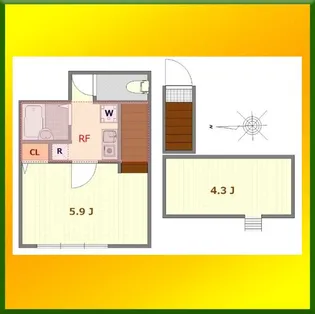 ミュレ東伏見【2階】の間取り
