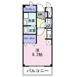 ドミトリーハウス湘南【2階】の間取り