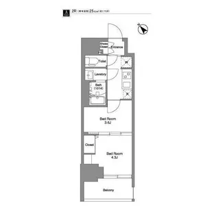 BPRレジデンス王子イースト【5階】の間取り