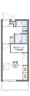 レオパレスフィールナチュラル【1階】の間取り