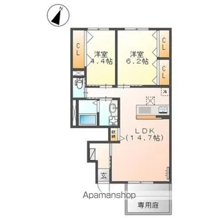 アルページュ【1階】の間取り