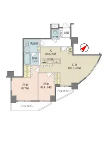 藤和シティホームズ根津【9階】の間取り