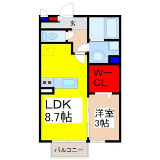 マインツァー・ホーフ【1階】の間取り