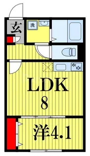 Peaks Funabashi【1階】の間取り
