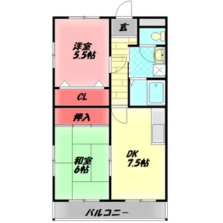 リバティーコート【2階】の間取り