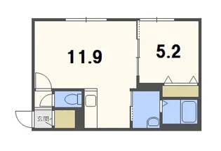 プレジール大曲【2階】の間取り