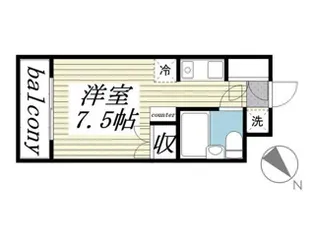 メゾン・ド・セヴェールNO.2【5階】の間取り